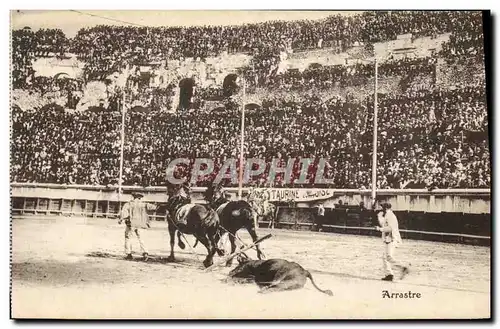 Cartes postales Corrida Course de taureaux L&#39arrastre