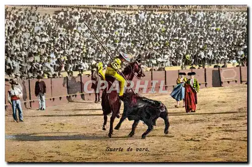 Ansichtskarte AK Corrida Course de taureaux Suerte de vara