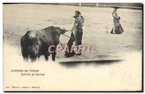 Cartes postales Corrida Course de taureaux Suerte de matar