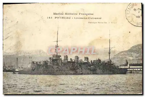 Cartes postales Bateau Guerre Pothuau Croiseur cuirasse
