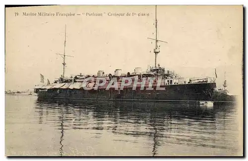 Cartes postales Bateau Guerre Pothuau Croiseur de 1ere classe