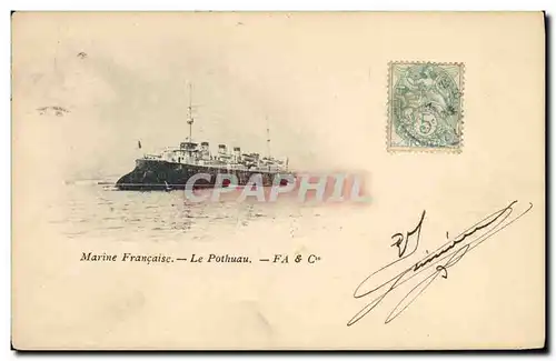 Cartes postales Bateau Guerre Le Pothuau