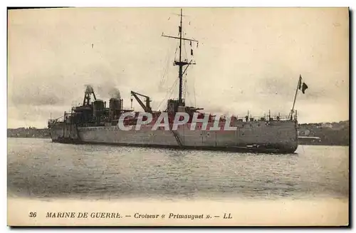 Ansichtskarte AK Bateau Guerre Croiseur Primauguet