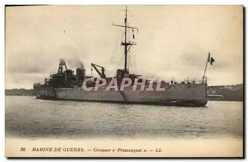 Cartes postales Bateau Guerre Croiseur Primauguet