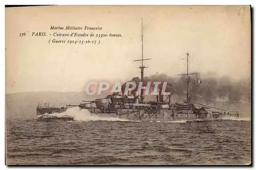 Cartes postales Bateau Guerre Paris Croiseur d'escadre