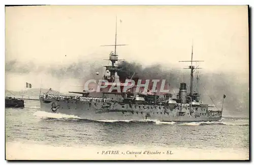 Cartes postales Bateau Guerre Patrie Cuirasse d'escadre