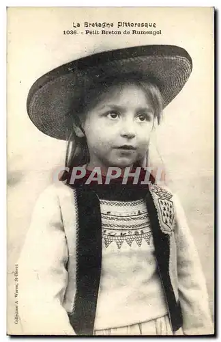 Cartes postales Folklore Petit Breton de Rumengol