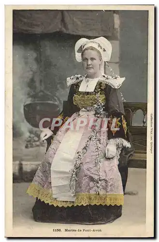 Cartes postales Folklore Maries de Pont Aven Mariage