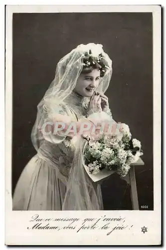 Cartes postales Fantaisie Femme Mariage