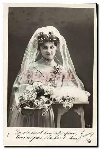 Cartes postales Fantaisie Femme Mariage