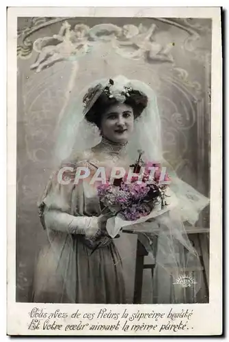 Cartes postales Fantaisie Femme Mariage