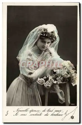 Cartes postales Fantaisie Femme Mariage