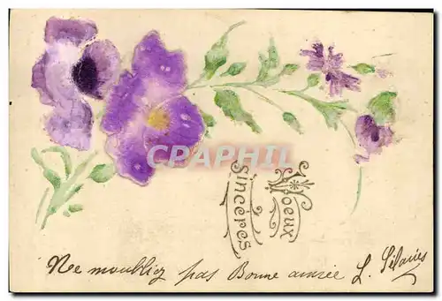 Cartes postales Fantaisie Fleurs