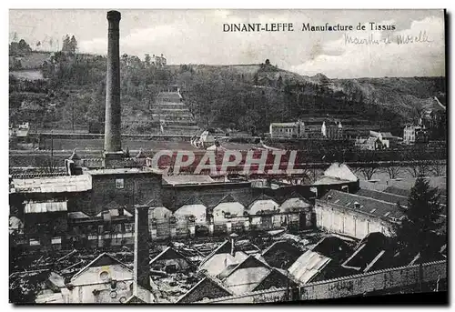 Cartes postales Dinant Leffe Manufacture de tissus