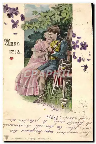 Cartes postales Fantaisie Illustrateur Femme Militaria