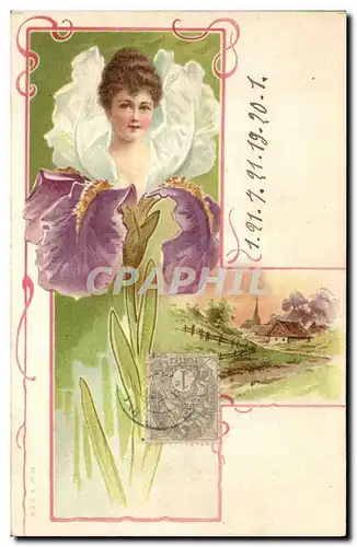 Cartes postales Fantaisie Illustrateur Femme