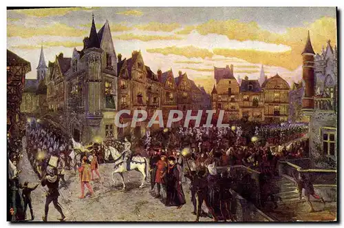 Cartes postales Jeanne d&#39Arc Entree triomphale de Jeanne a Orleans