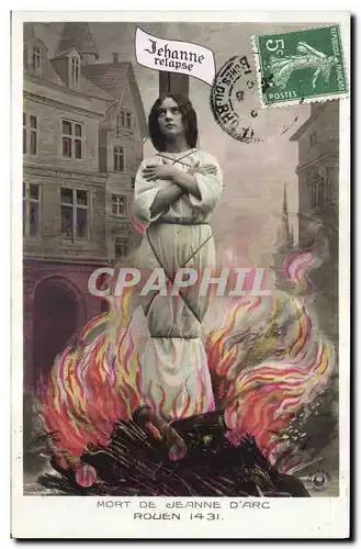 Cartes postales Mort de Jeanne d&#39Arc Rouen 1431