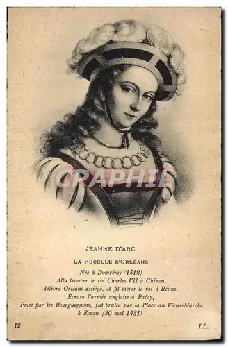 Cartes postales Jeanne d&#39Arc