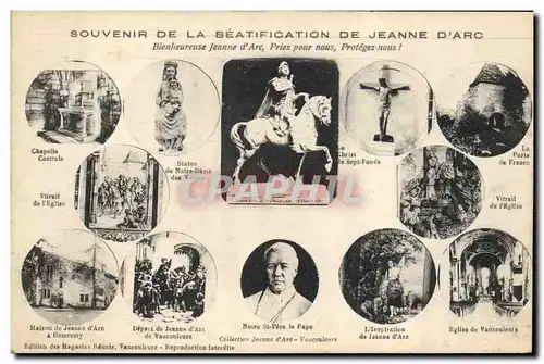 Cartes postales Jeanne d&#39Arc Beatification