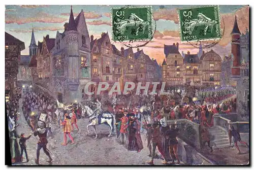 Cartes postales Jeanne d&#39Arc Entree triomphale de Jeanne a Orleans