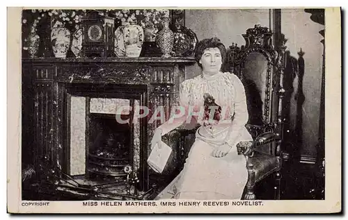 Cartes postales Miss Helen Mathers Mrs Henry Reeves Novelist