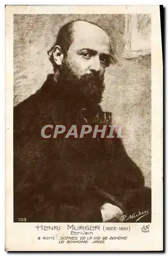 Cartes postales Henri Murgier Ecrivain Scenes de la vie de Boheme Le Bonhome Jadis