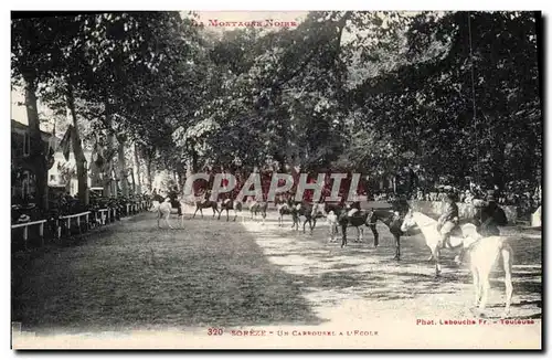 Cartes postales Cheval Chevaux Hippisme Soreze Un carrousel a l&#39ecole