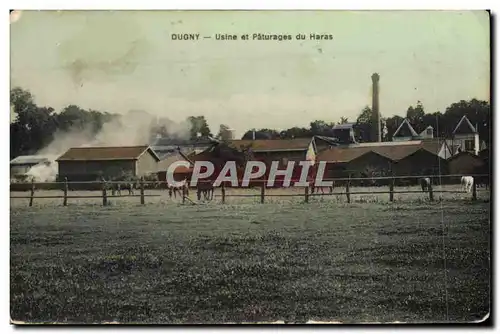 Cartes postales Cheval Chevaux Hippisme Dugny Usine et paturages du haras