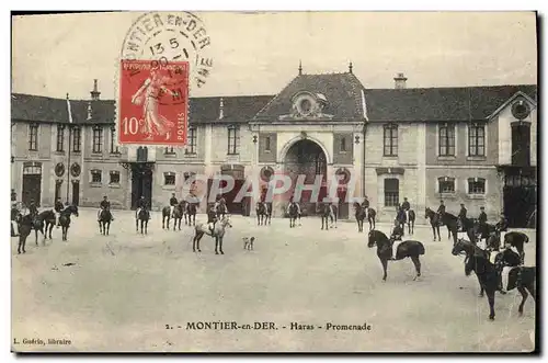 Ansichtskarte AK Cheval Chevaux Hippisme Montier en Der Haras Promenade