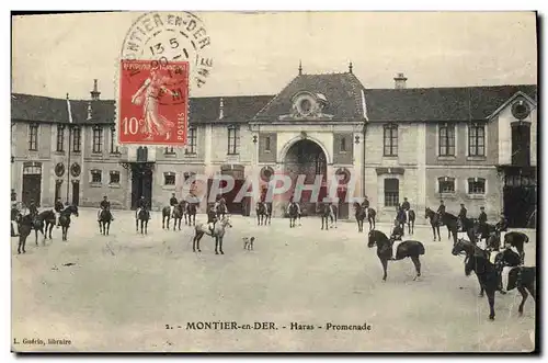 Cartes postales Cheval Chevaux Hippisme Montier en Der Haras Promenade