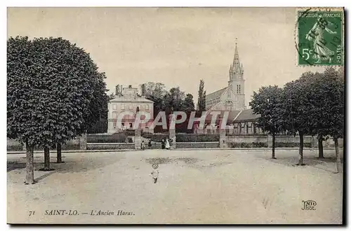 Ansichtskarte AK Cheval Chevaux Hippisme Saint Lo L&#39ancien haras