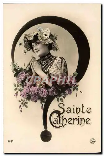 Cartes postales Fantaisie Ste Catherine Bonnet