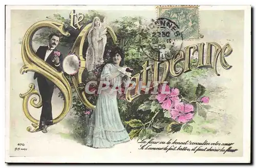 Cartes postales Fantaisie Ste Catherine Femme