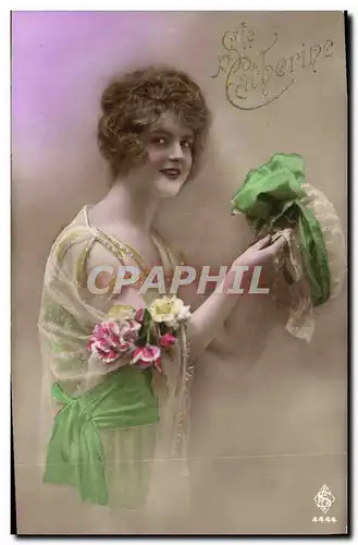 Cartes postales Fantaisie Ste Catherine Femme Bonnet