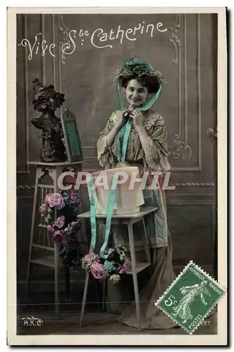 Cartes postales Fantaisie Ste Catherine Femme