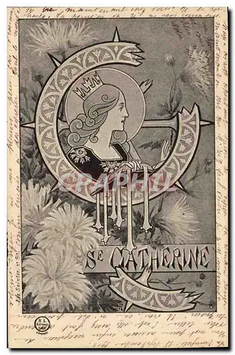 Cartes postales Fantaisie Ste Catherine Femme