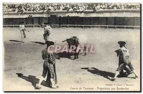 Cartes postales Corrida Course de taureaux Preparation aux banderilles