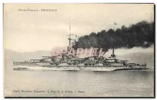 Cartes postales Bateau de Guerre Provence