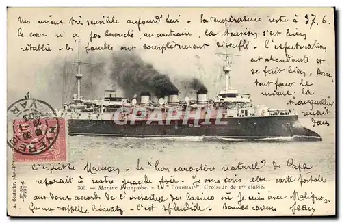 Ansichtskarte AK Bateau de Guerre Le Pothuau Croiseur de 1ere classe