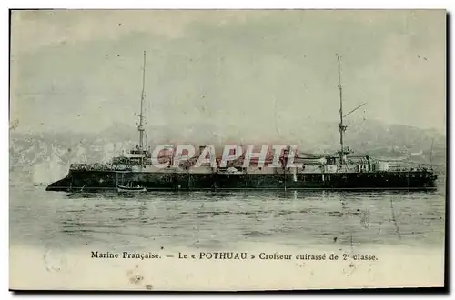 Cartes postales Bateau de Guerre Le Pothuau Croiseur Cuirasse de 2eme classe