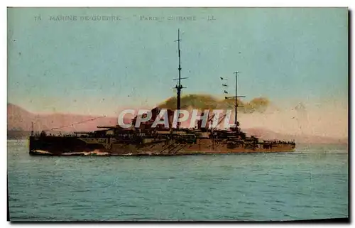 Cartes postales Bateau de Guerre Paris Cuirasse