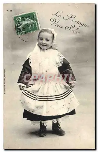 Cartes postales Folklore Enfant Bretagne