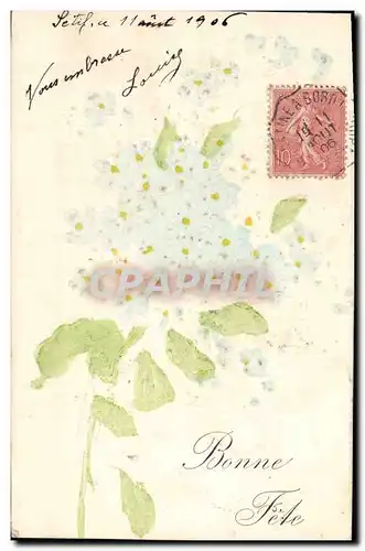 Cartes postales Fantaisie Fleurs