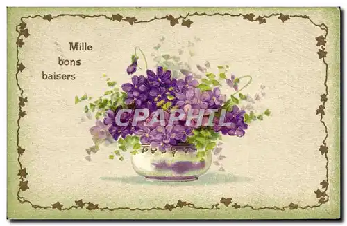 Cartes postales Fantaisie Fleurs