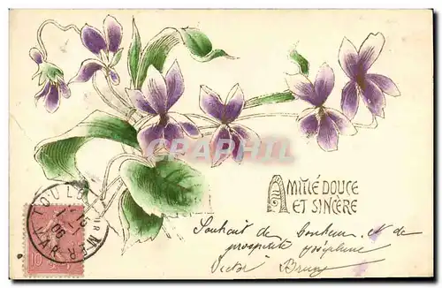 Cartes postales Fantaisie Fleurs