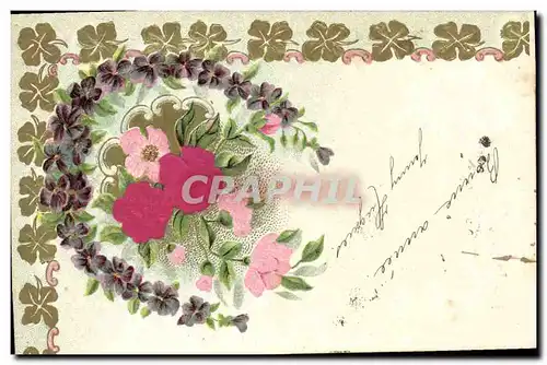 Cartes postales Fantaisie Fleurs