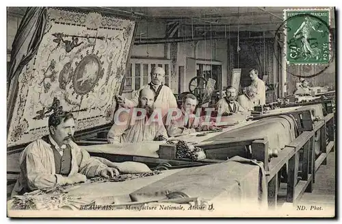 Cartes postales Beauvais Manufacture Nationale Atelier D Tapisserie TOP