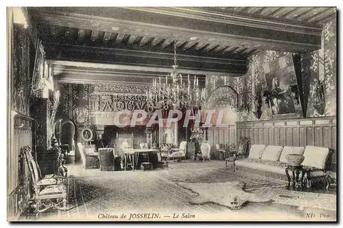 Cartes postales Chateau de Josselin Le salon Tapisserie Tapis Ours