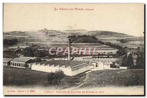 Cartes postales La Croix aux Mines L&#39usine Peignage et filature de Bourre de Soie